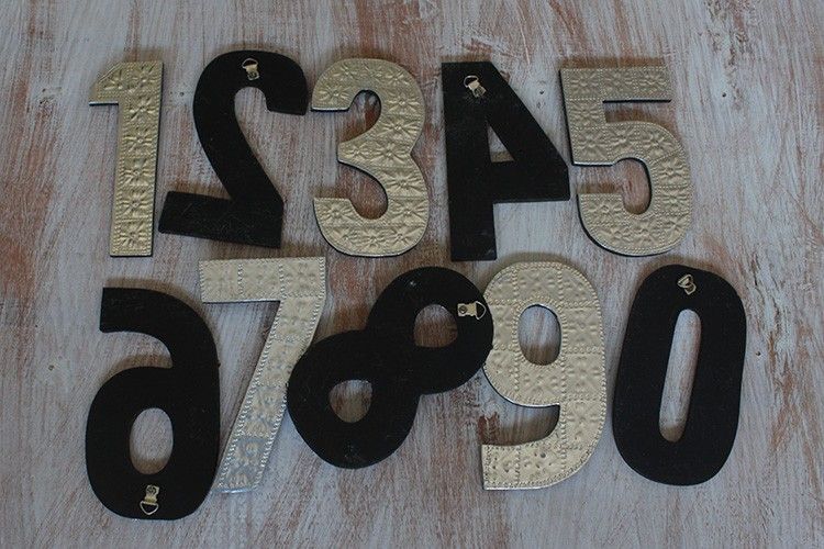 Grandes Lettres en Aluminium – Chiffres 1 à 0