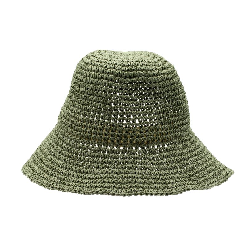 Nomad Sari floppig stråhatt - mossgrön