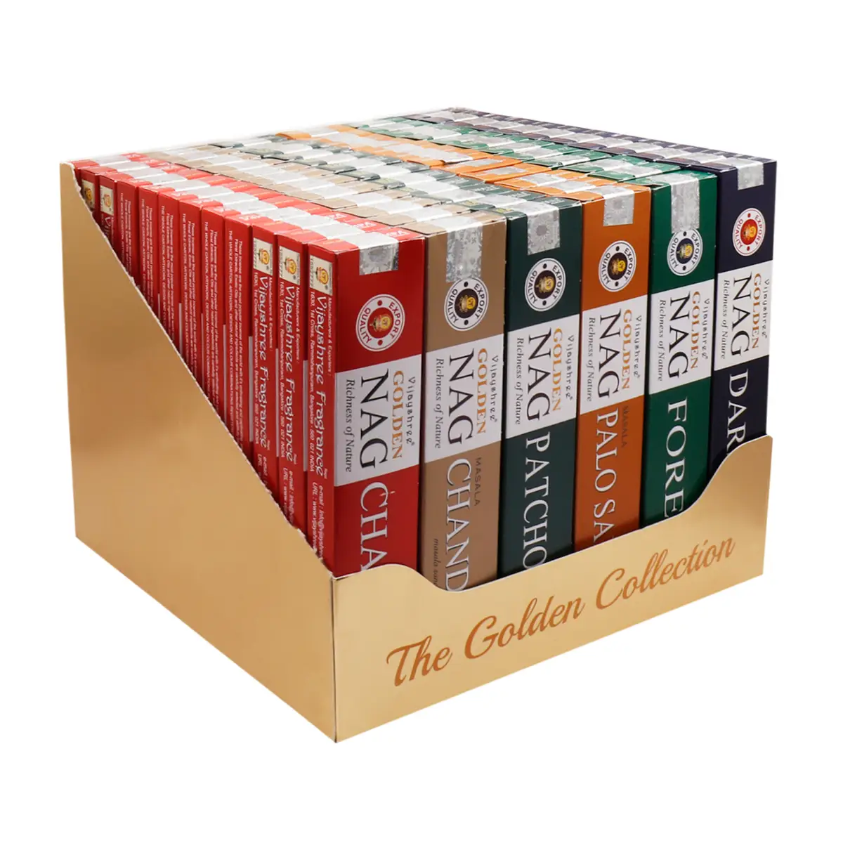 72 x 15g Golden Colletion Box - 6 assorted Fragrances — Incense · GlowDuty apothecary
