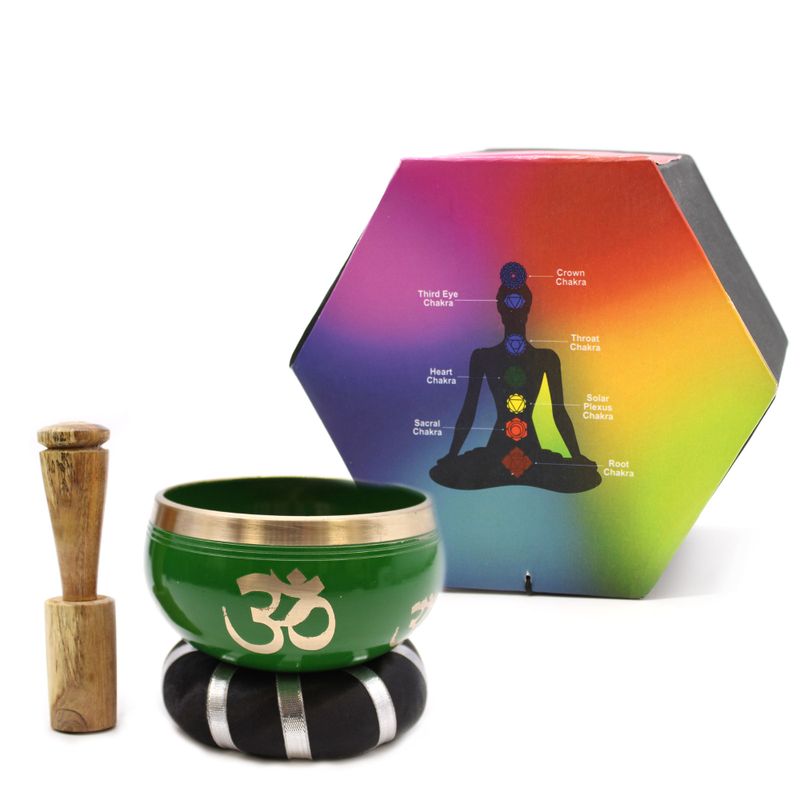 Baum des Lebens Klangschalen-Set – Grün 10,7 cm