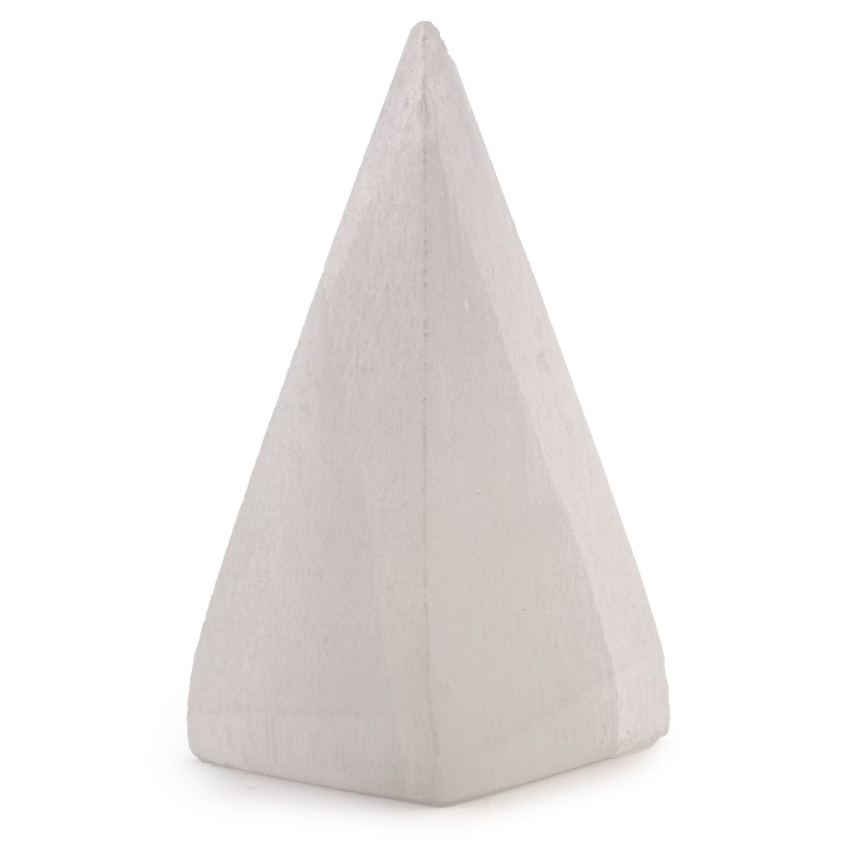 Pirâmide de selenita - 10 cm