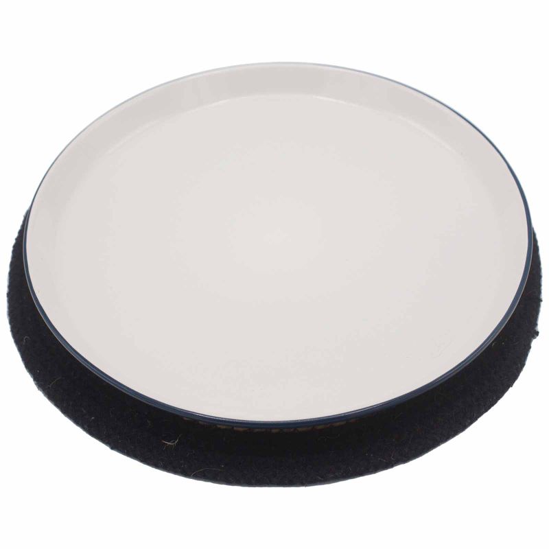 Set de Table Naturel - Jute & Coton 30cm - Bordure Noire