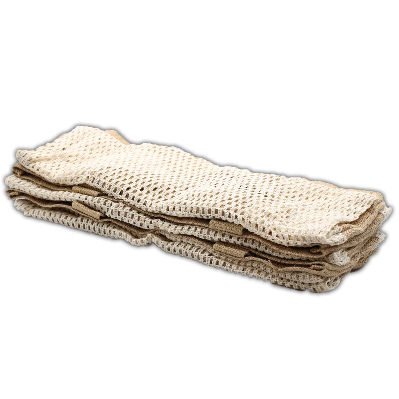 Sac filet pur jute doux et coton - Naturel