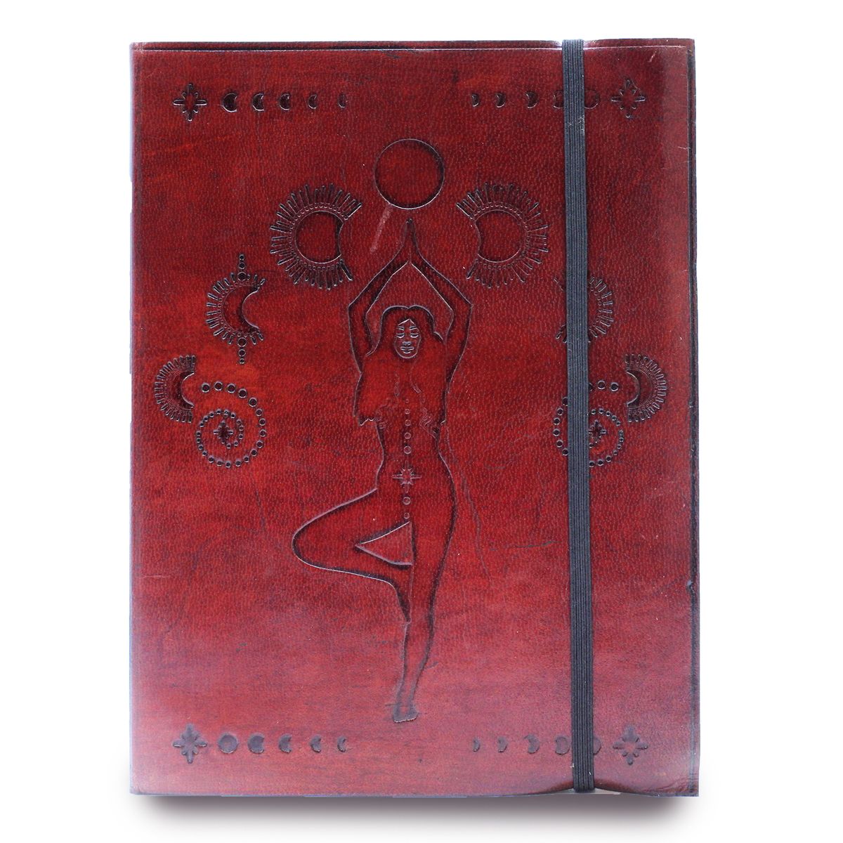 Caderno médio com elástico - Deusa Cósmica