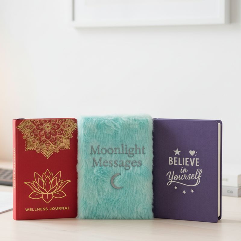 Soft Moonlight Messages Journal - 80 pages - Pale Green