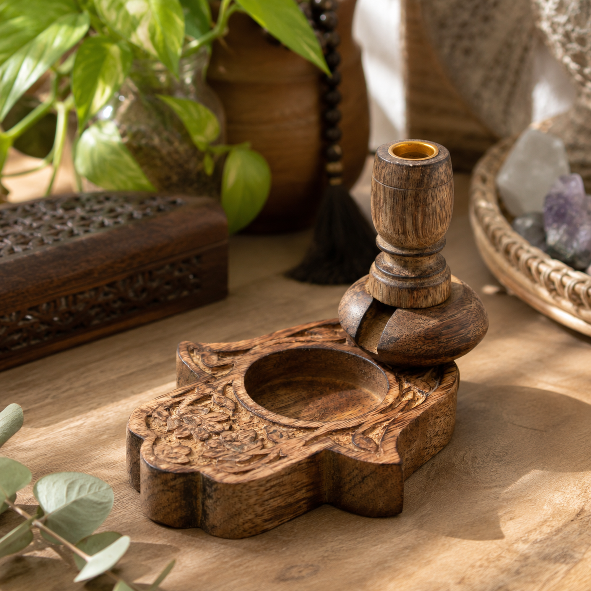 Mango Wood Backflow Burner