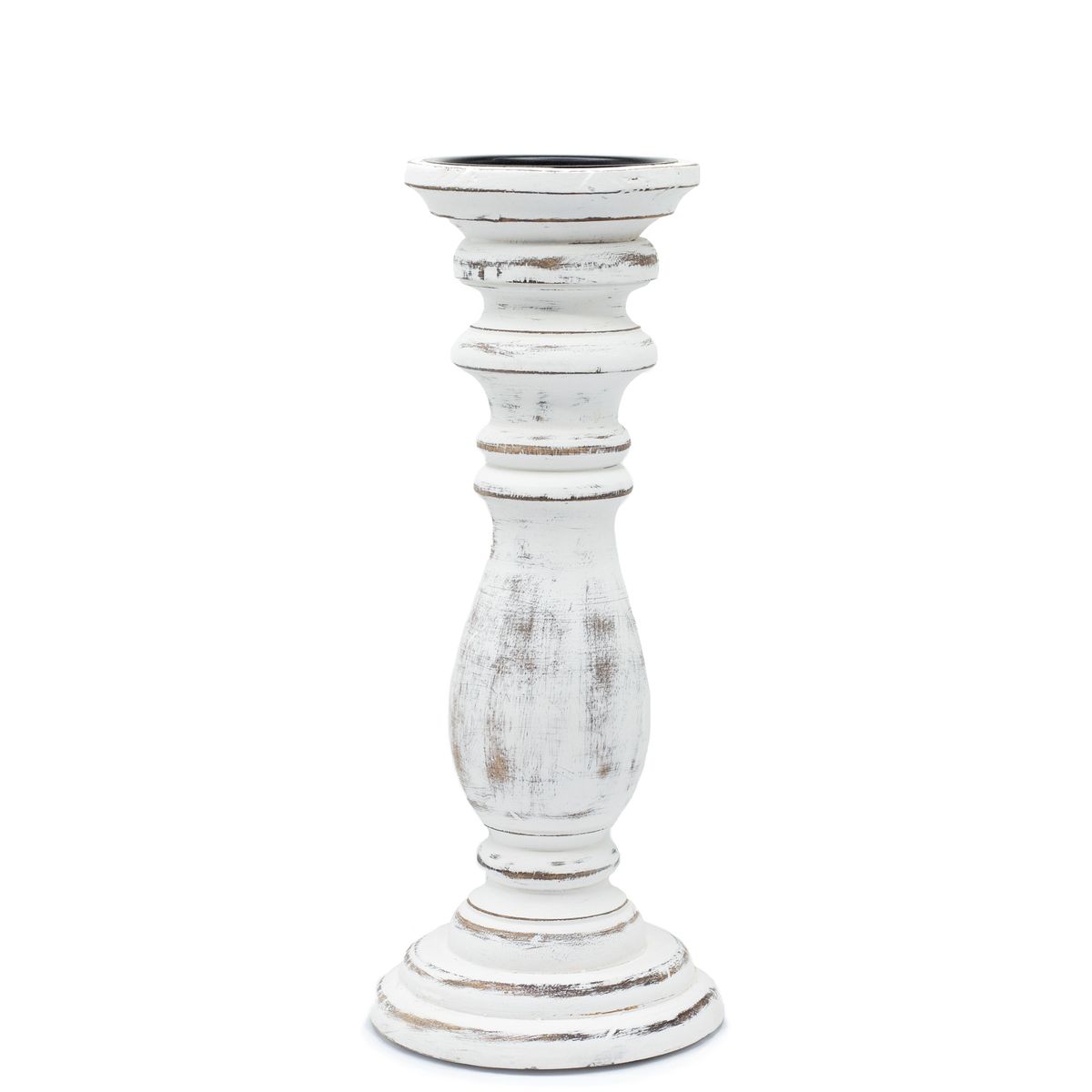Candelabro clássico - Branco - 30x10 cm - Médio