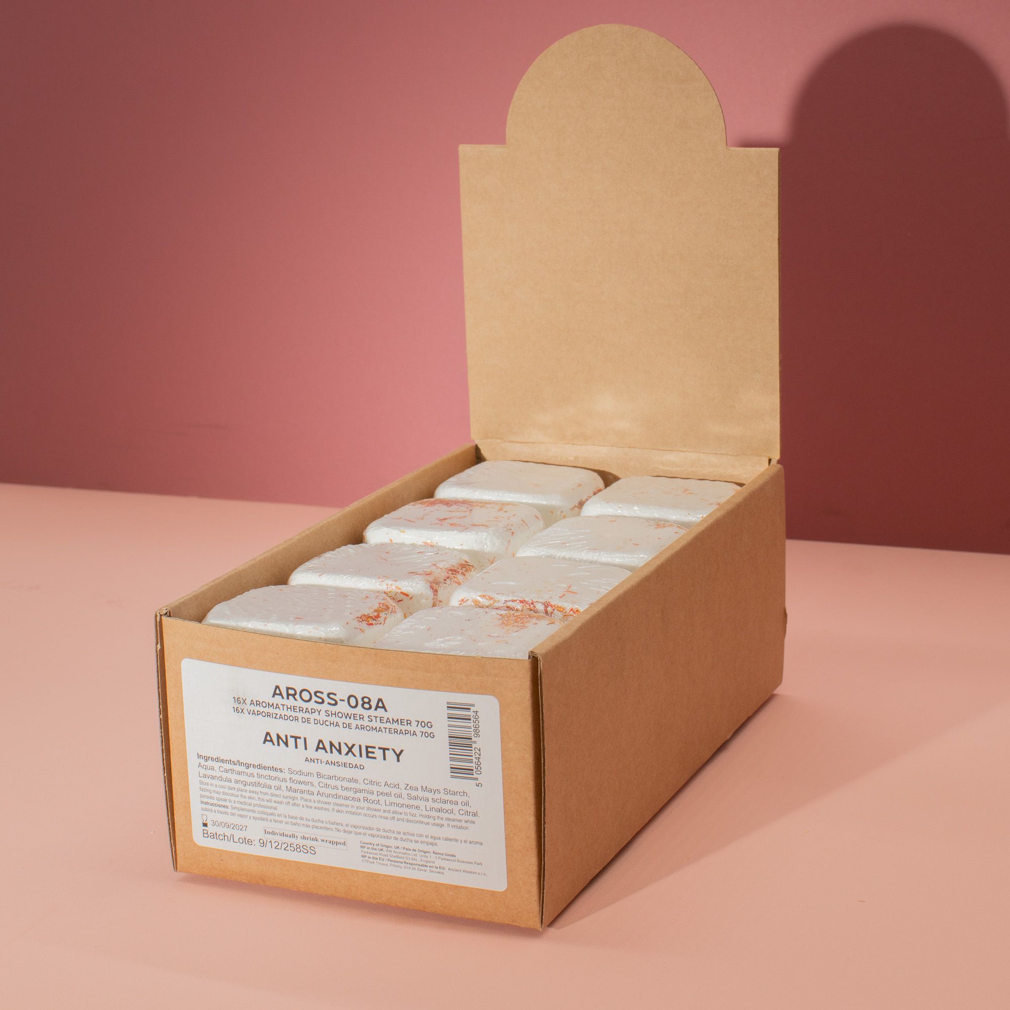 Cuburi cu Aromaterapie Efervescente pentru Duș 70g - Împotriva Anxietății