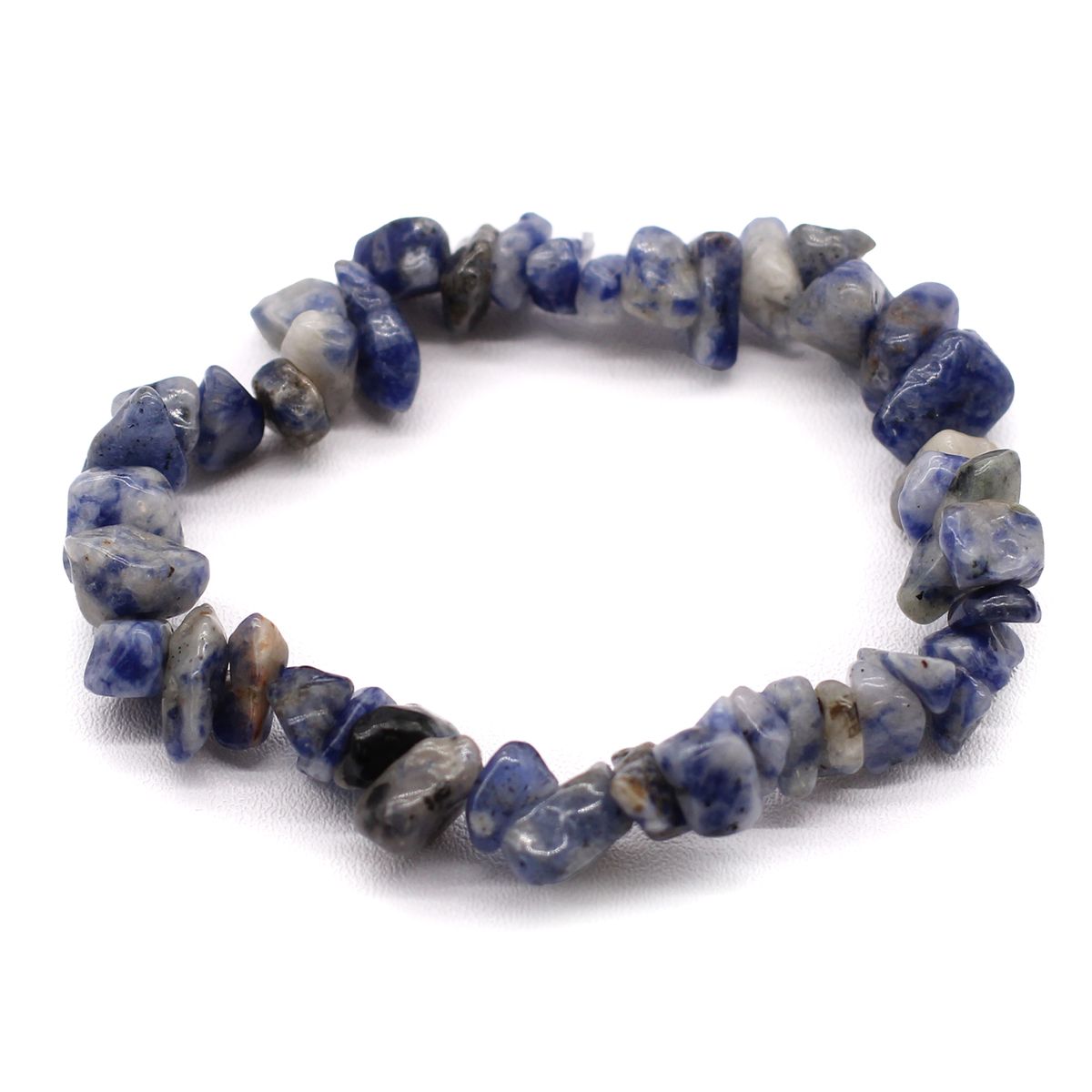 Pulseira Fragmentos de Pedras Preciosas - Sodalita