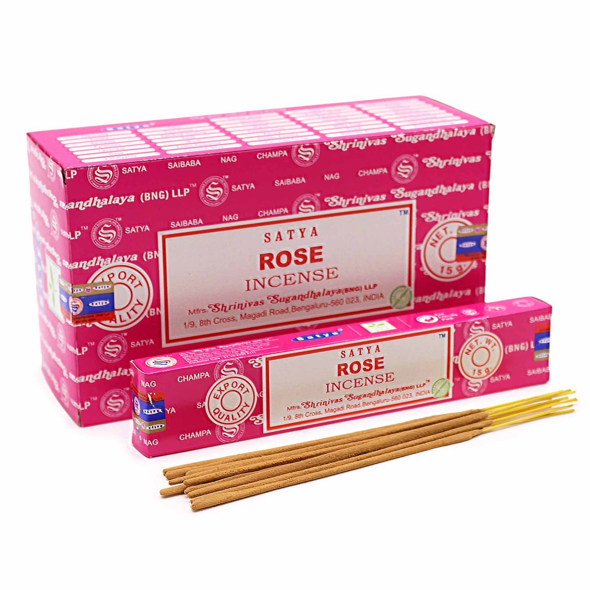 Bastões de incenso Satya 15 g - Rosa
