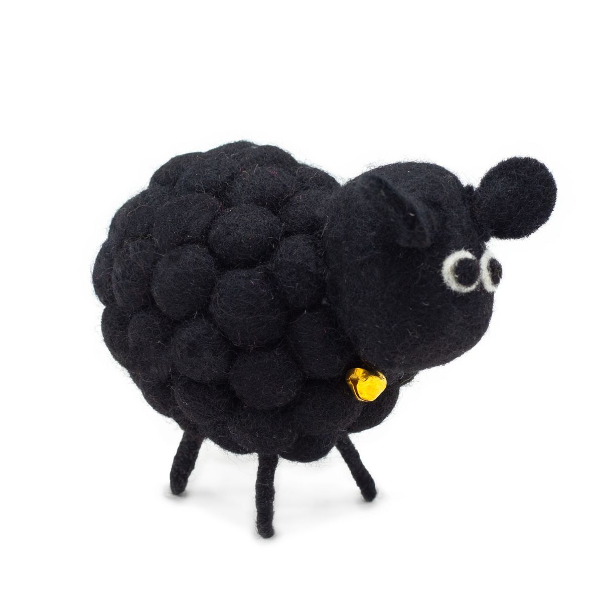 Cordeirinho de feltro - Preto
