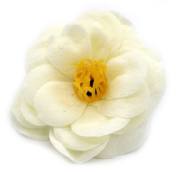 Camélia de Savon pour Bouquet - Crème