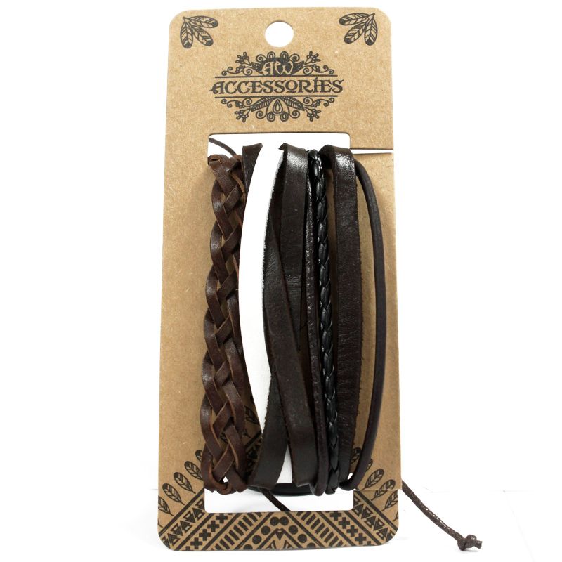 Set de Bracelet pour Homme - Sombre (assortis)