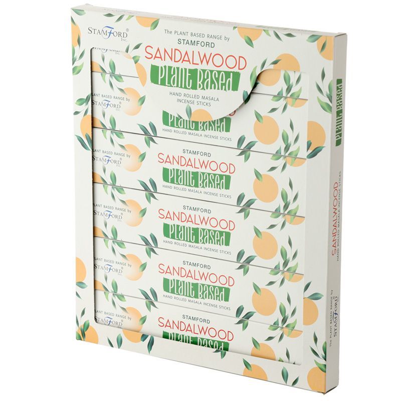 Pack de 6 bâtons d'encens Masala à base de plantes - Bois de santal