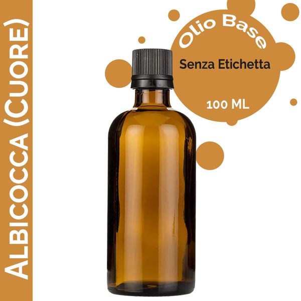 Olio Base di Albicocca (Cuore) 100 Ml - Senza Etichetta