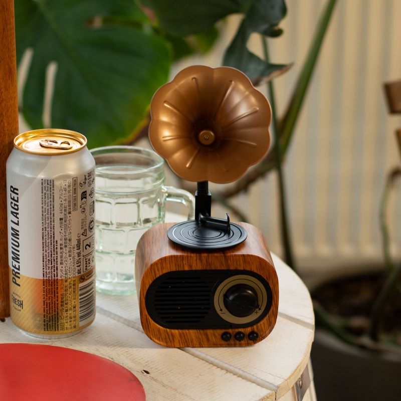 Ретро Міні-колонка "Грамофон" - Bluetooth та FM-радіо