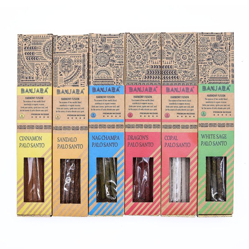 Banjara Palo Santo Smudge Sticks - Set of 6 - Packs