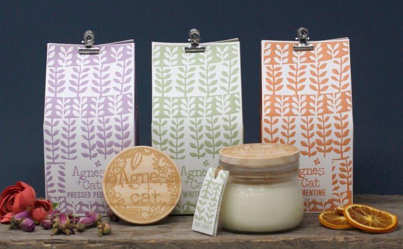 Coffret Cadeau de Bougies en Cire de Soja en Pot de 180 gr - Rouleau Marocain