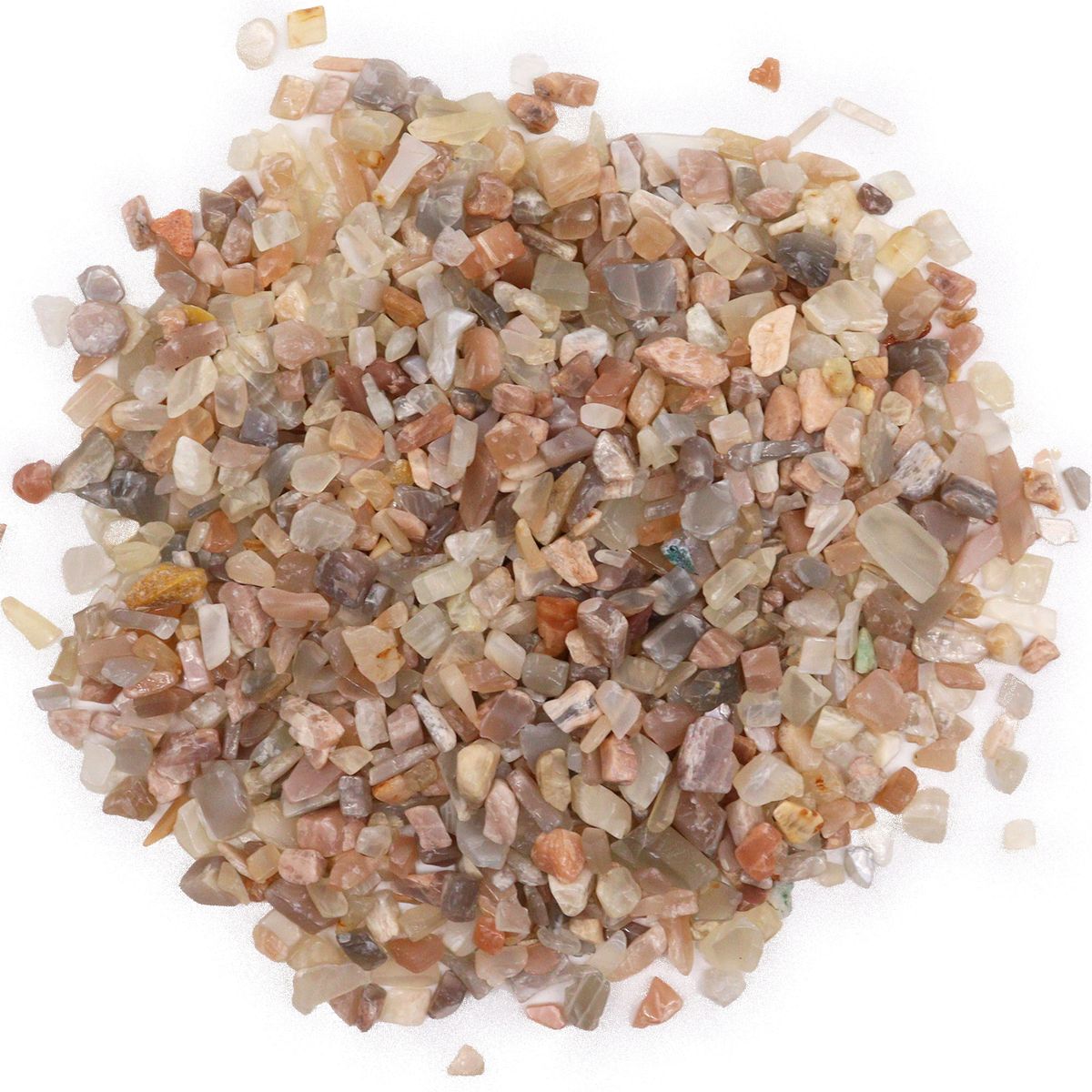 Pedaços de pedra preciosa Moonstone a granel - 1 kg