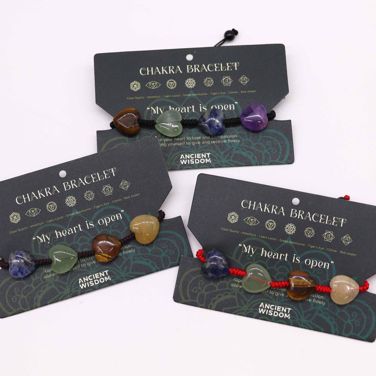 Pulseiras de chakras - Coração