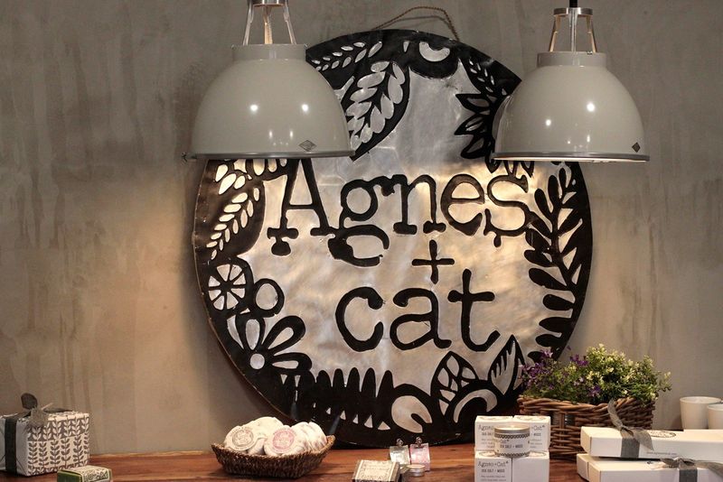 Agnes + Cat Metal Sign (1m)