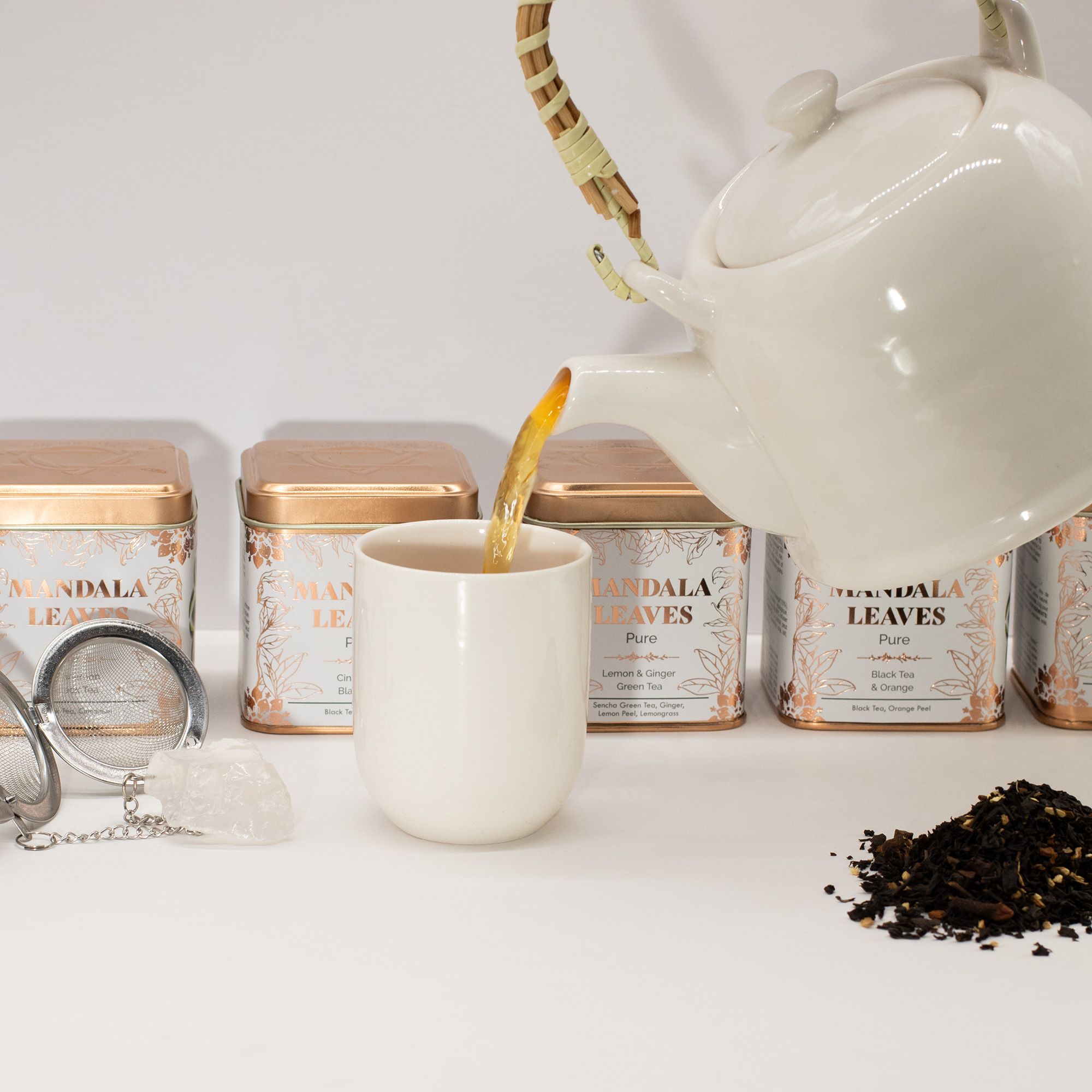 Latas 50g Chá Preto Orgânico de Laranja