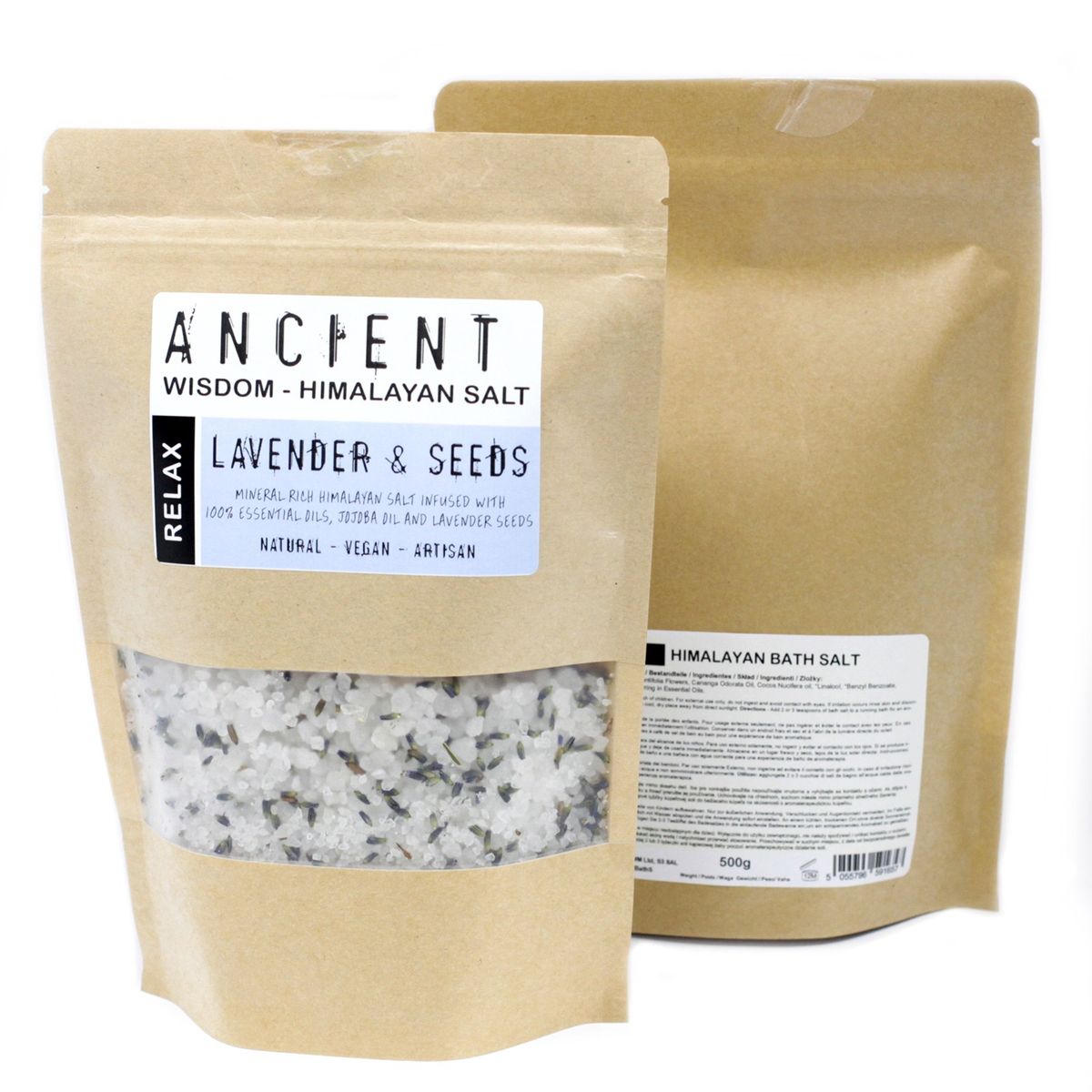 Mistura de sais de banho do Himalaia - 500 g - Relaxante