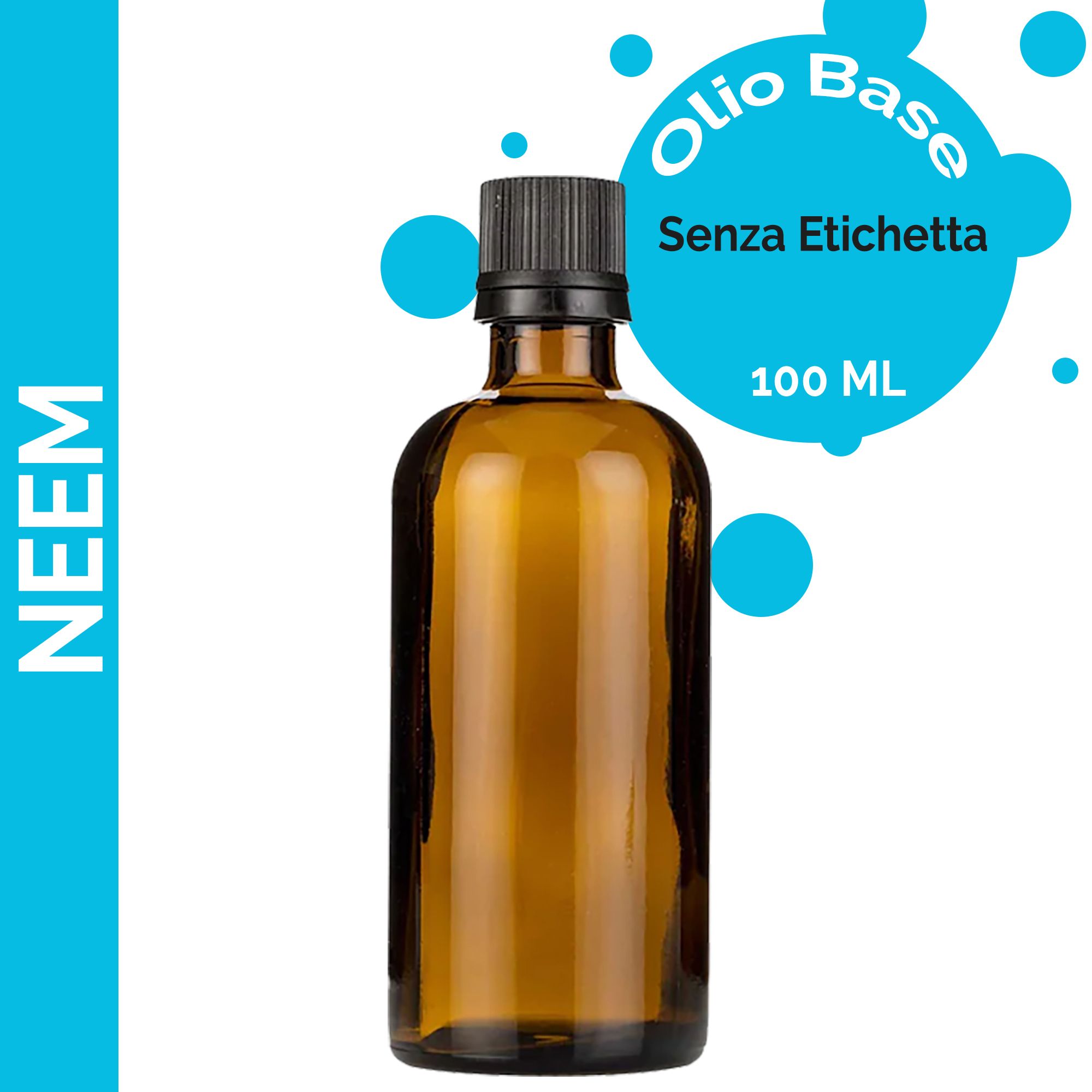 Olio Base di Neem - 100ml - Senza Etichetta