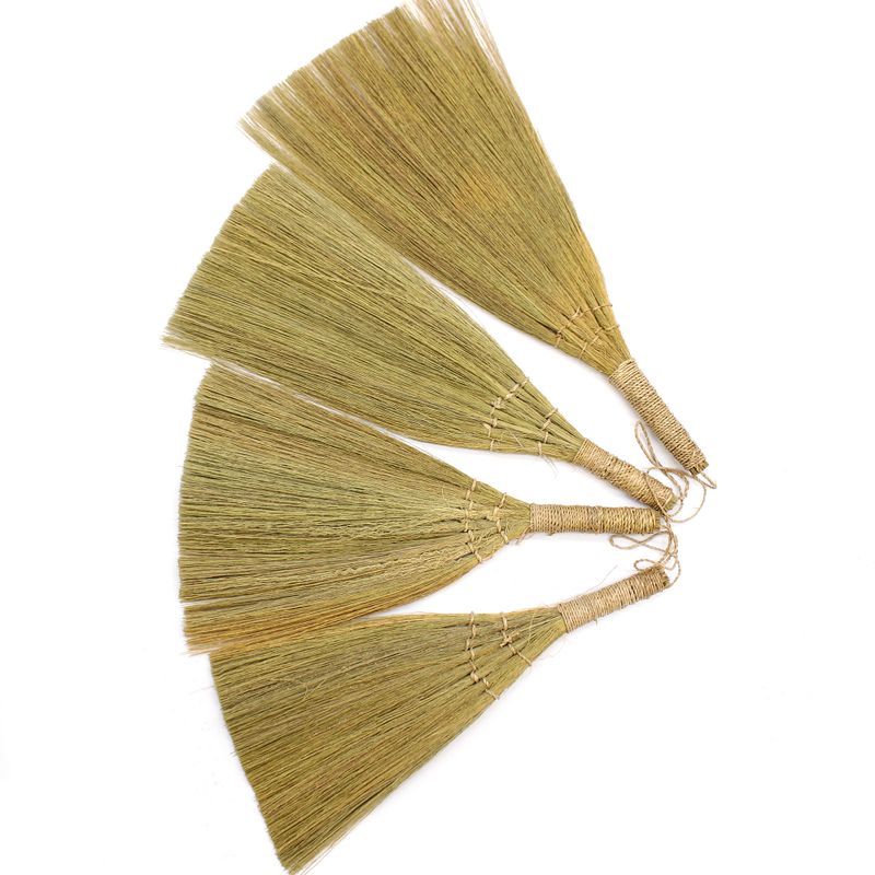 Комплект 4 - Pampas Fan Broom - Естествени смесени размери