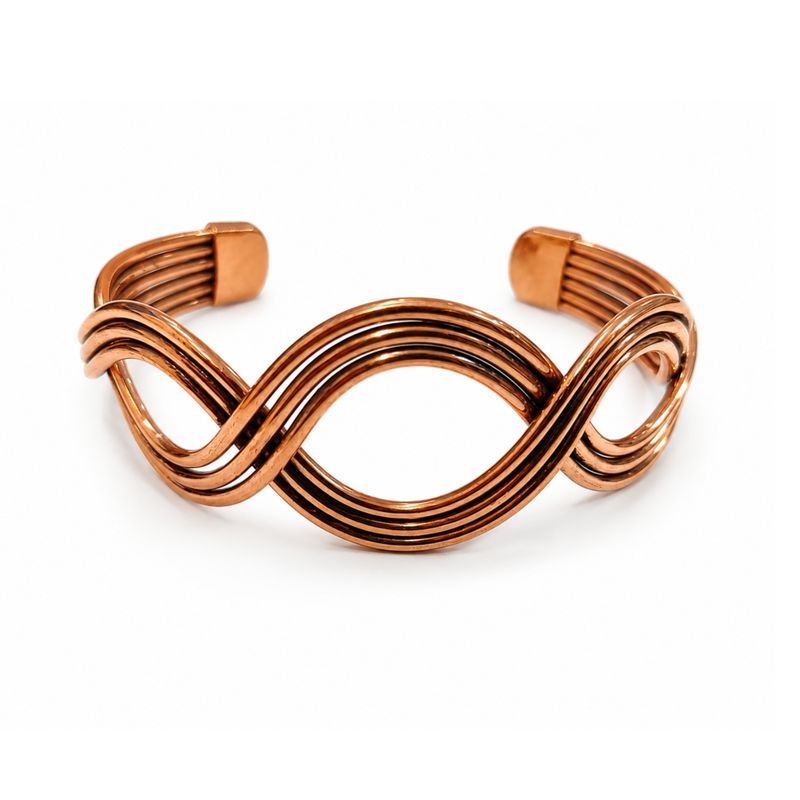 Koppar Elemental Waves-armband (blandade)