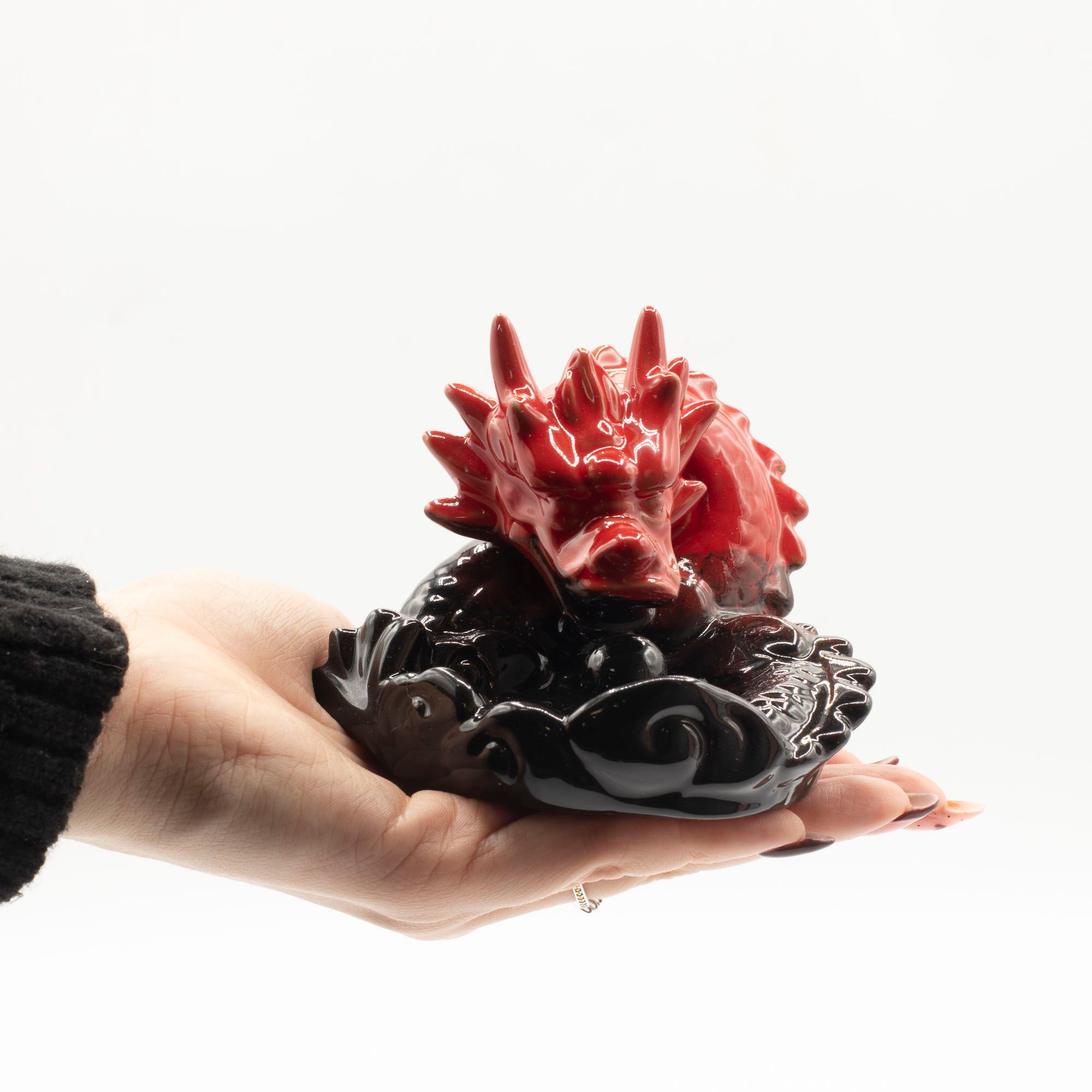 Quemador de incienso de contraflujo - Dragón Rojo Pequeño