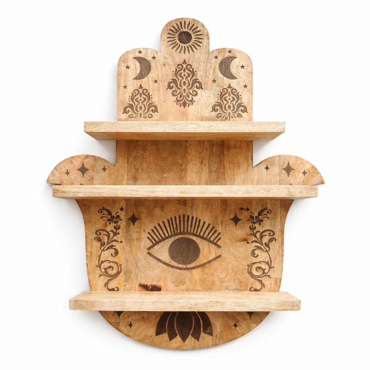 Prateleira de parede em forma de Hamsa