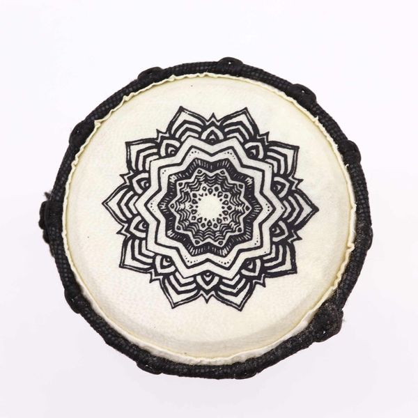 Tambour Djembé Fait Main à Plateau Large - 15 cm