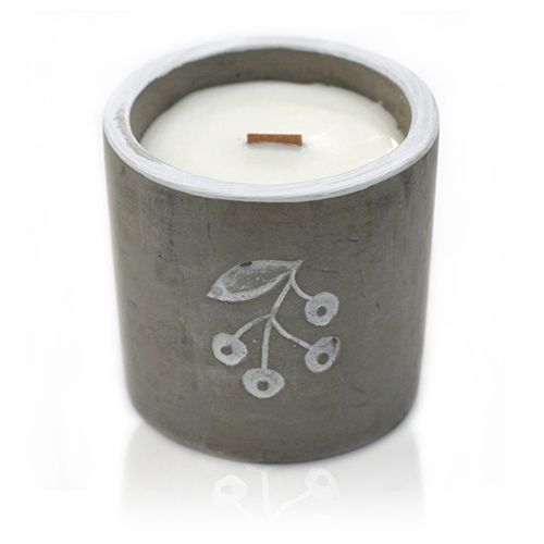 Concrete Wooden Wick Candles Starter Pack