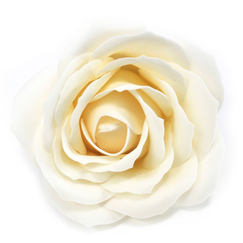 Roses de Savon  pour Bouquet- Larges Ivoire