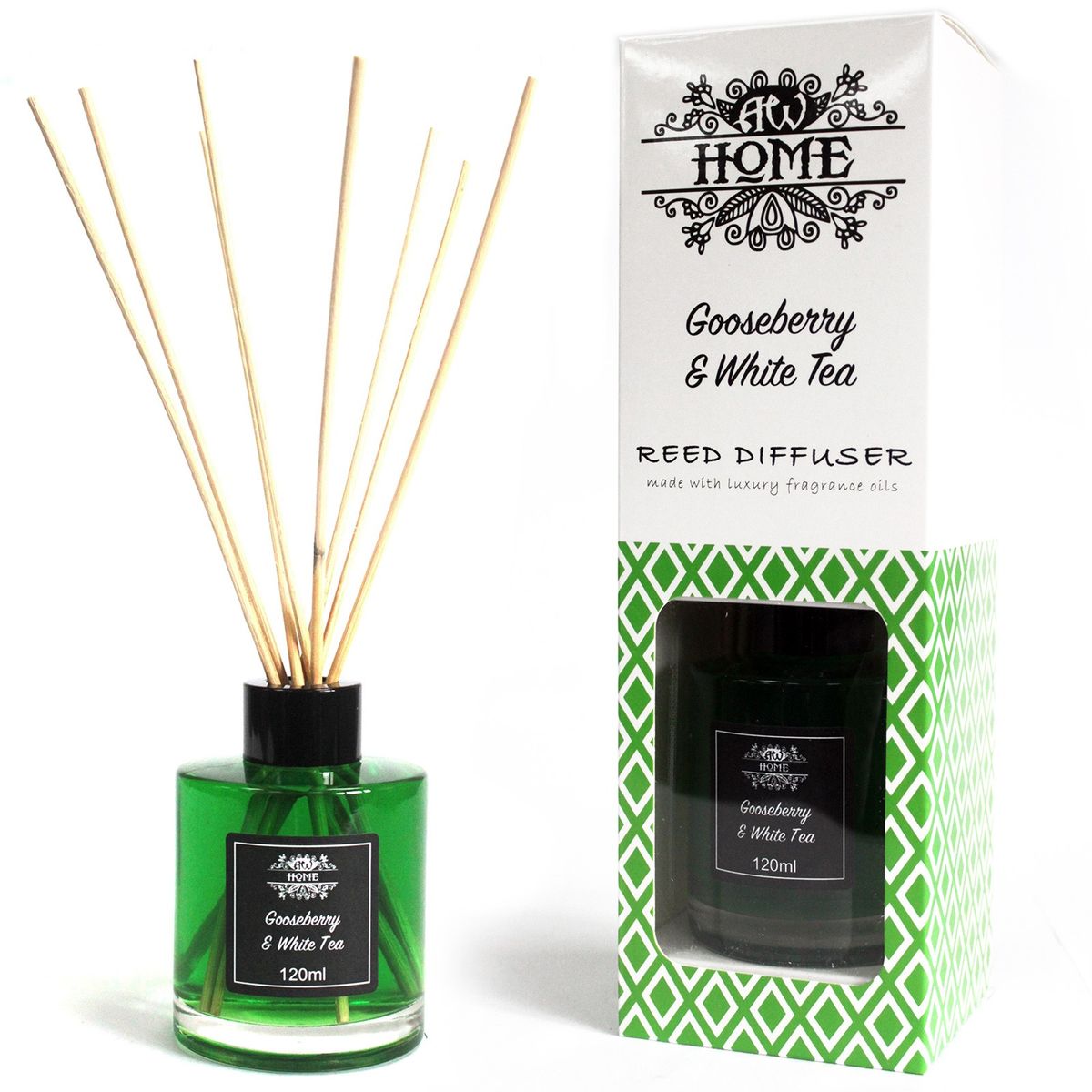 Difusor aromático 120 ml - groselha e chá branco