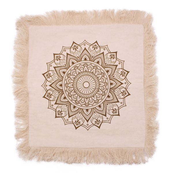 Lotus Mandala  Cushion - 45x45cm - bronze