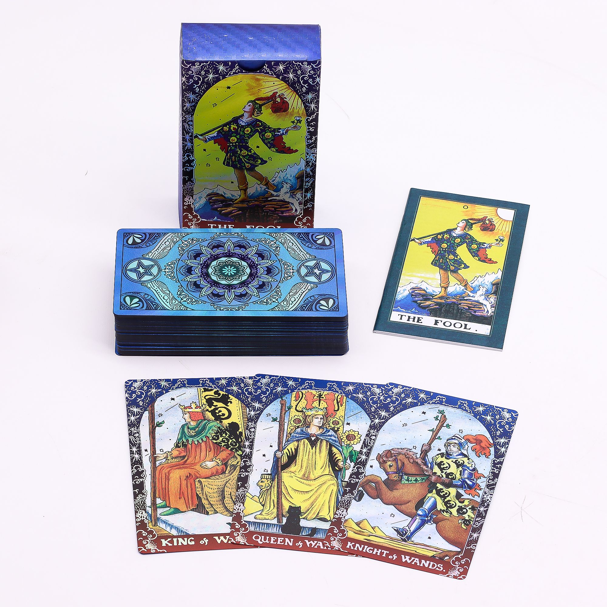 Set Tarot Karata s Plavom Folijom – Mandala - s priručnikom