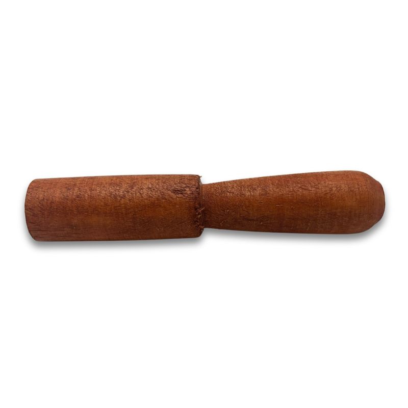Bâton en bois – 13 cm – Poignée sculptée – sans cuir