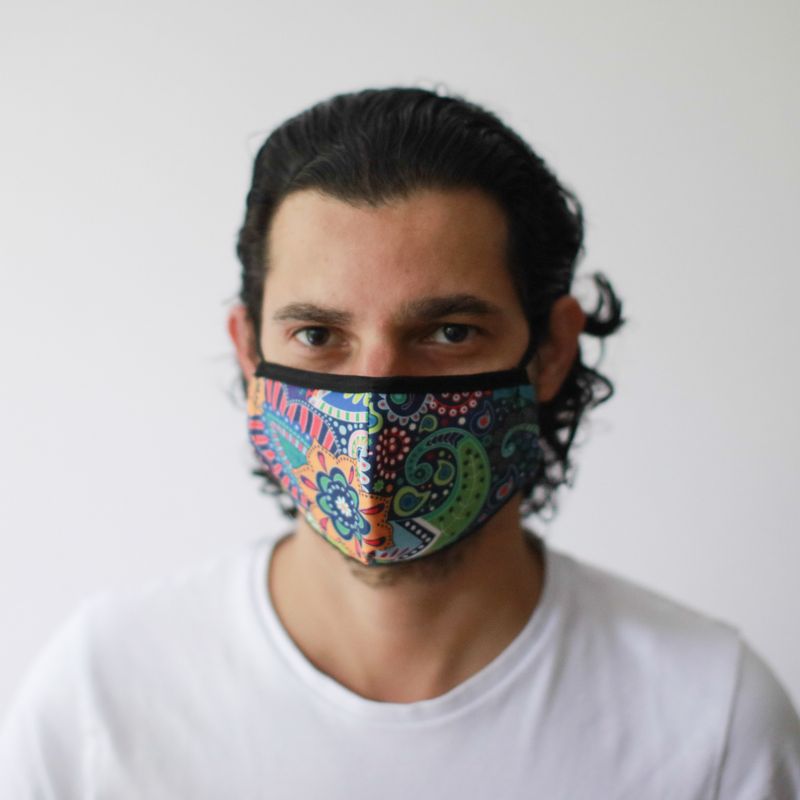 Masques Personnalisés en Tissu Adulte - Psychédélique