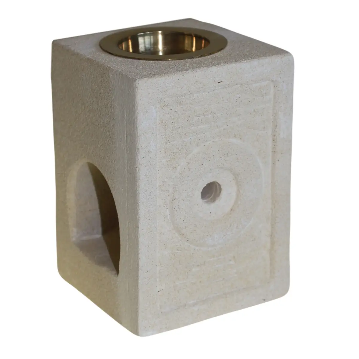 Stone Oil Burner - Square Moorish — Incense Burners · GlowDuty apothecary