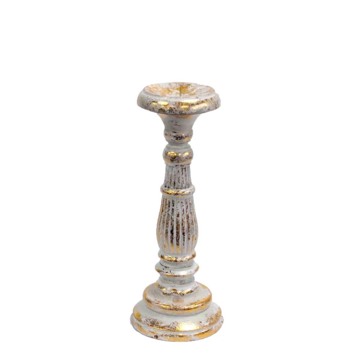 Candelabro Pequeno - Ouro Branco