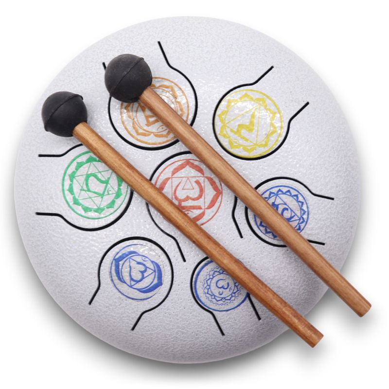 Метален Барабан Happy Drum 7 Чакри - 17x13 см