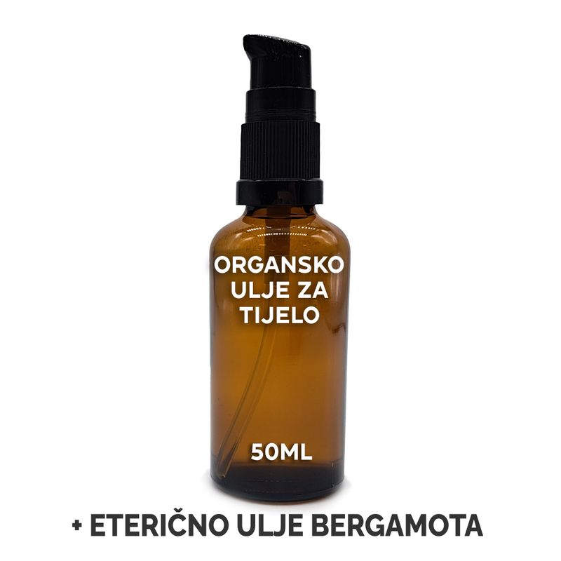 Huile Corporelle Bio 50ml  - Bergamote - Sans étiquette