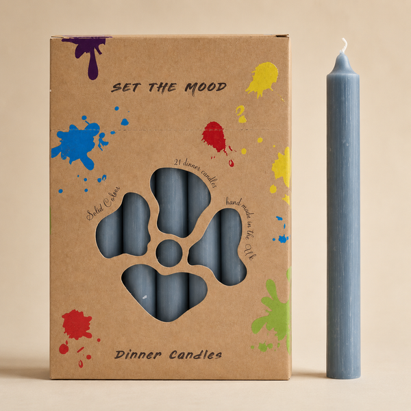 Ensemble de Bougies de Table de Couleur Unie