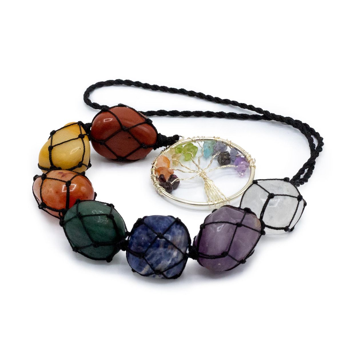 Pingente de Pedra Chakra - Árvore da Vida
