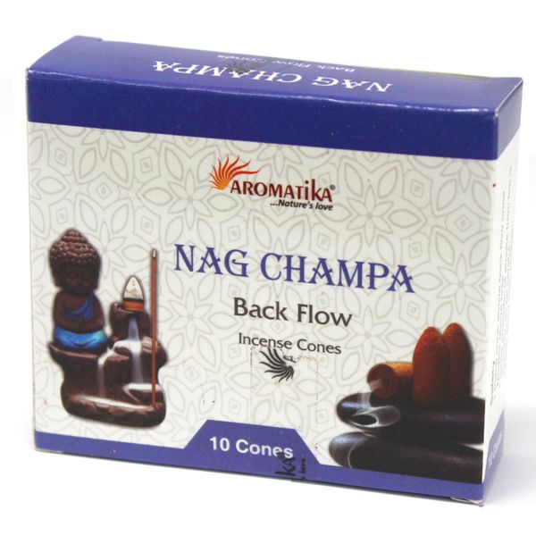 Cones do incenso do refluxo de Aromatika - Nag Champa