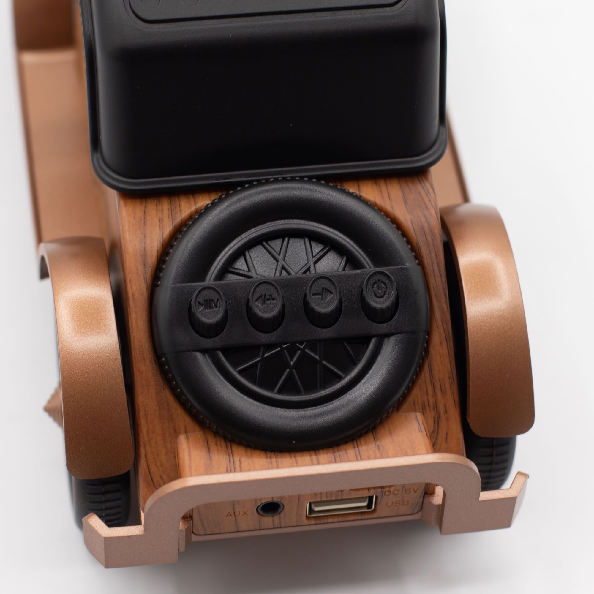 Altifalante Clássico Carro Vintage e Suporte Para Telemóvel - Bluetooth - 5 watts