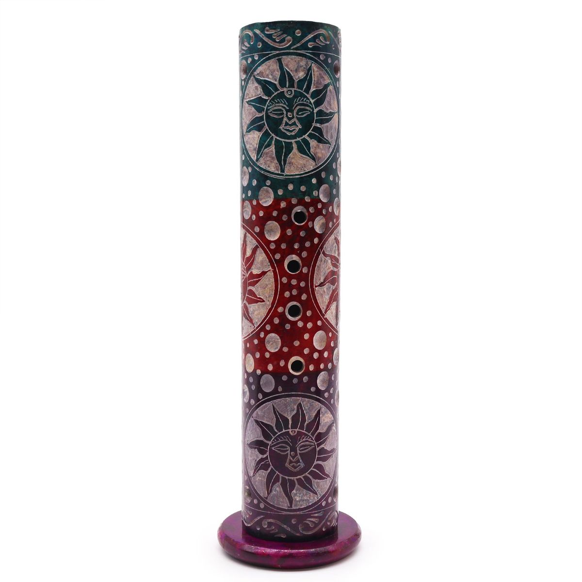 Porta-incenso Torre Redonda de Esteatita 25 cm - Sóis