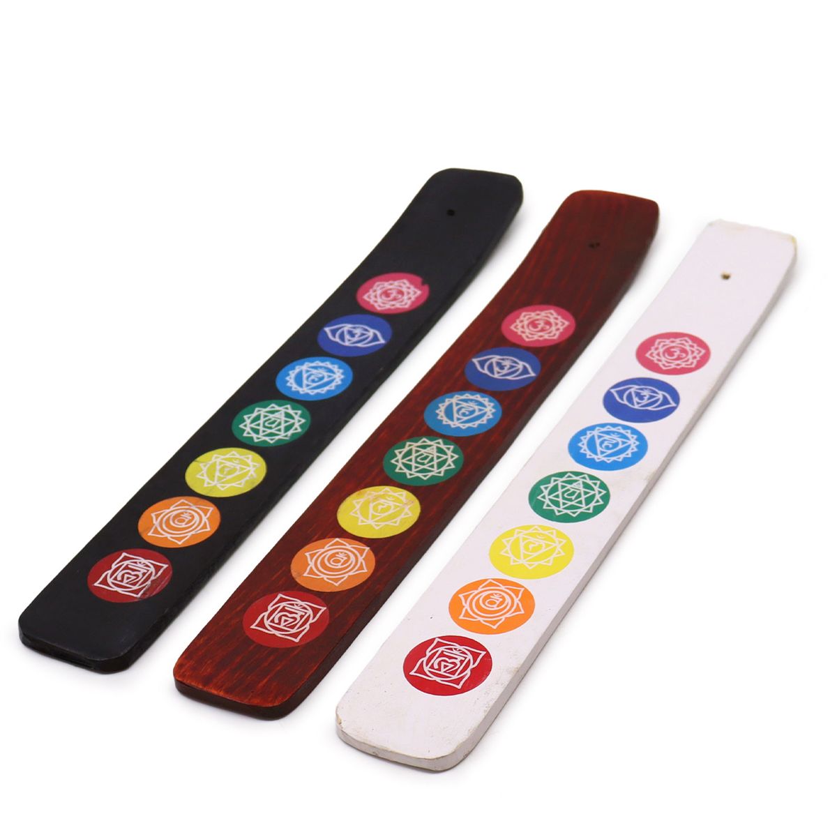 Suporte para incenso - 7 chakras, cores sortidas Cor Chakra Ashcatcher